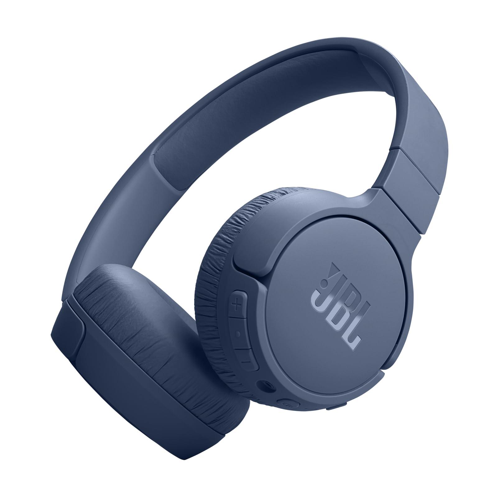 BLUE-Wireless On-Ear Headphones with True Adaptive Noise Cancelling