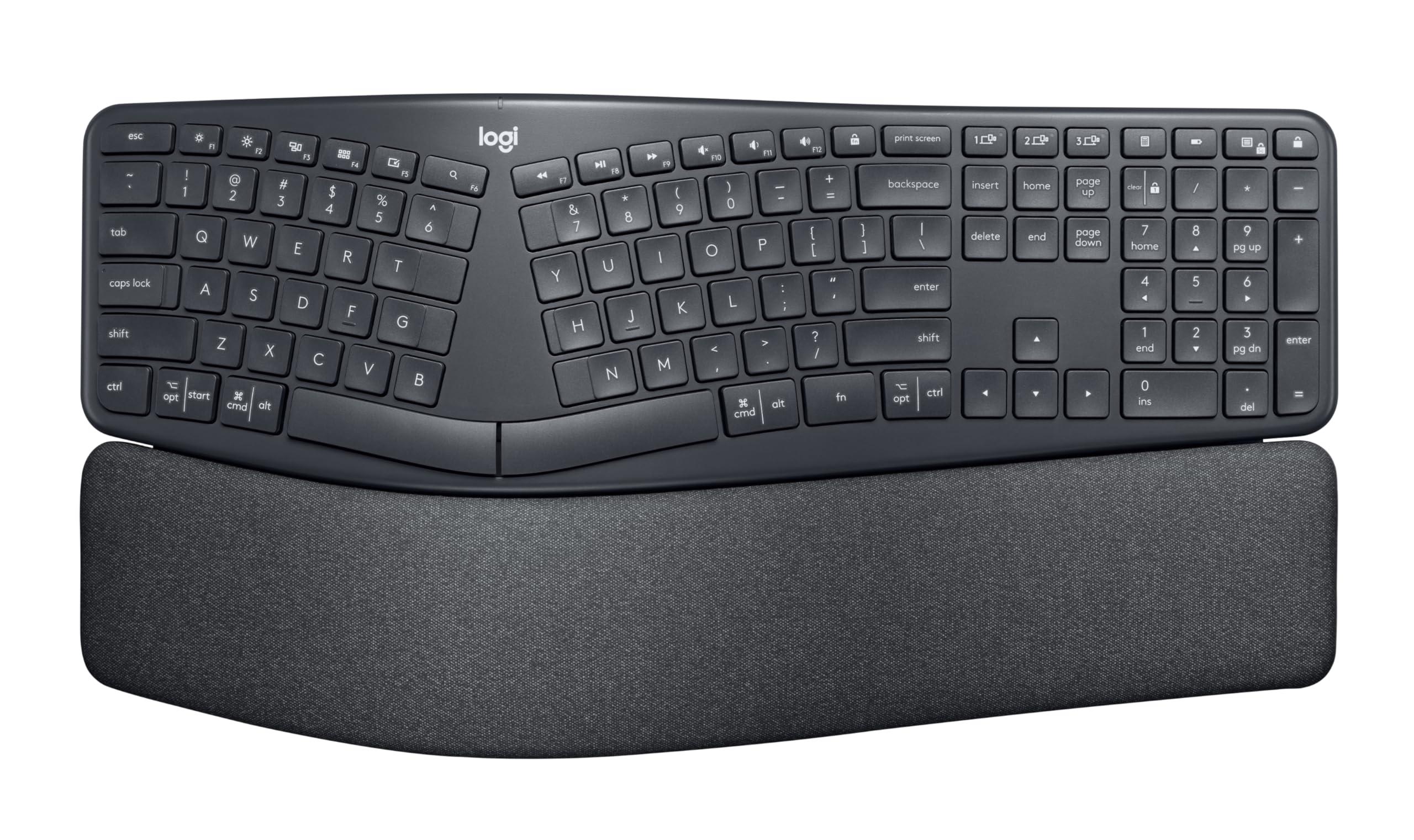 LOGITECH K860 ERGO Bluetooth keyboard - GRAPHITE - US INT'L - B2B