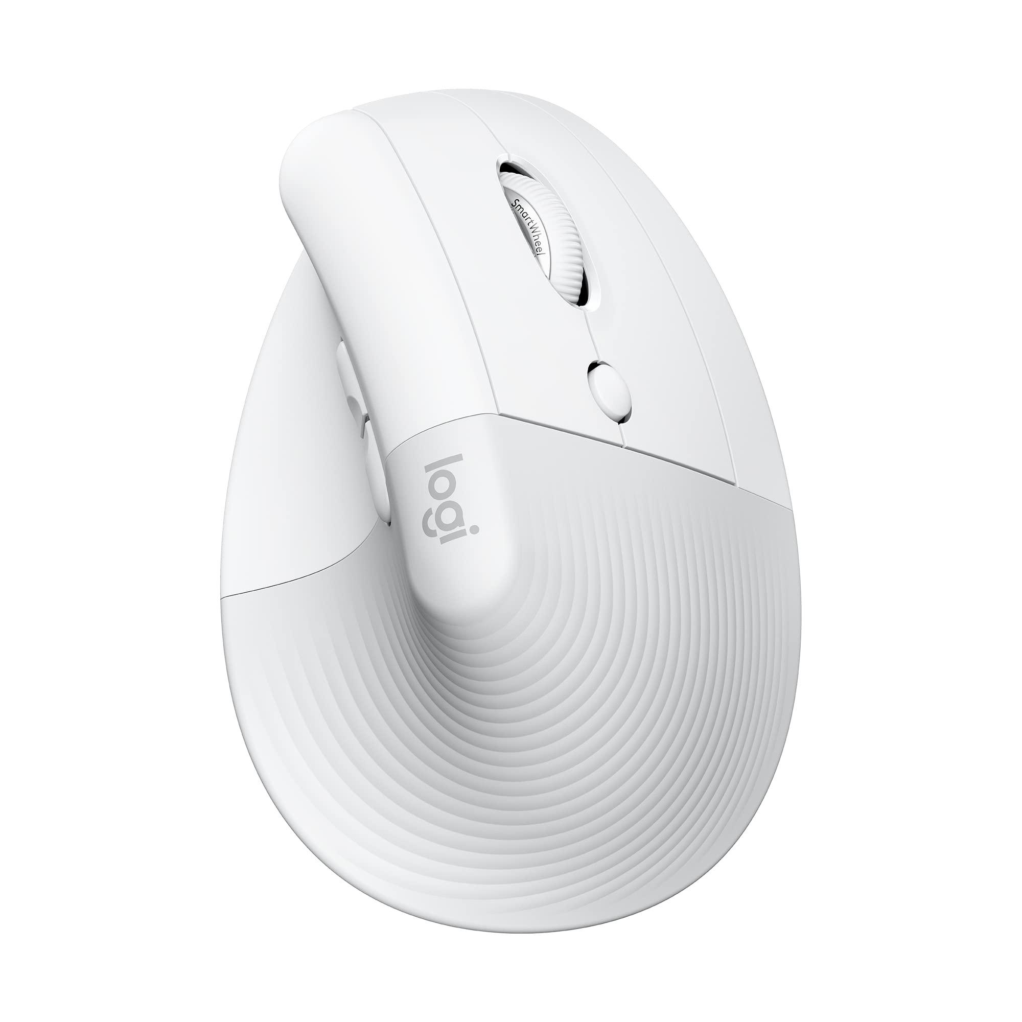 LOGITECH Lift Bluetooth Vertical Ergonomic Mouse - OFF-WHITE/PALE GREY