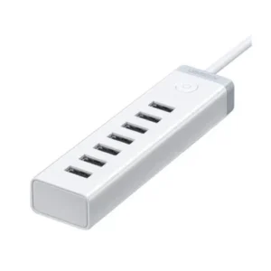 UGREEN CM420 7-IN-1 Powered Switch USB 3.0 A Ports Adapter- 7 Port Individual Splitter and LED Indicator 12V/2A Aluminum Adapter,Powered USB hub ,3* USB 3.0 Ports ,4*USB Smart Charging ports(Support Date Transmission)