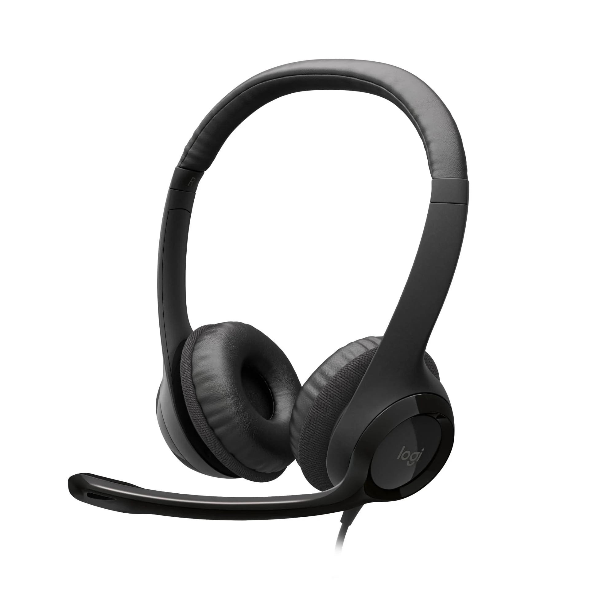 LOGITECH H110 Corded Stereo Headset - GRAY/SILVER - Dual Plug
