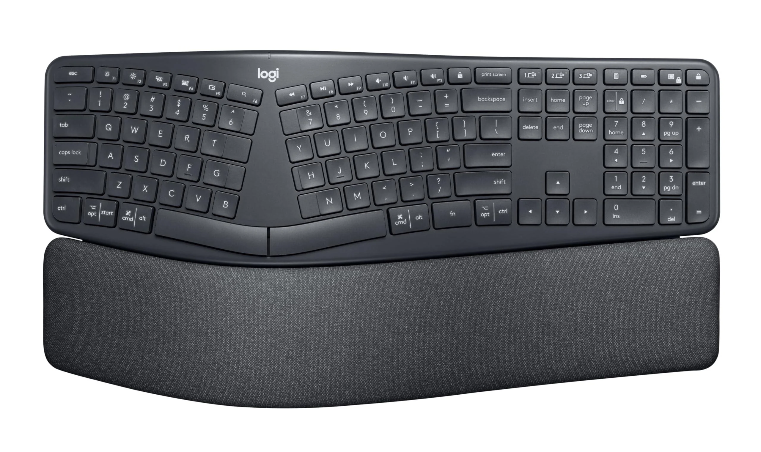 LOGITECH K860 ERGO Bluetooth keyboard - GRAPHITE - US INT'L - B2B