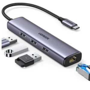 UGREEN CM475 USB 3.0-to 3*USB HUB + Gigabit Converter
